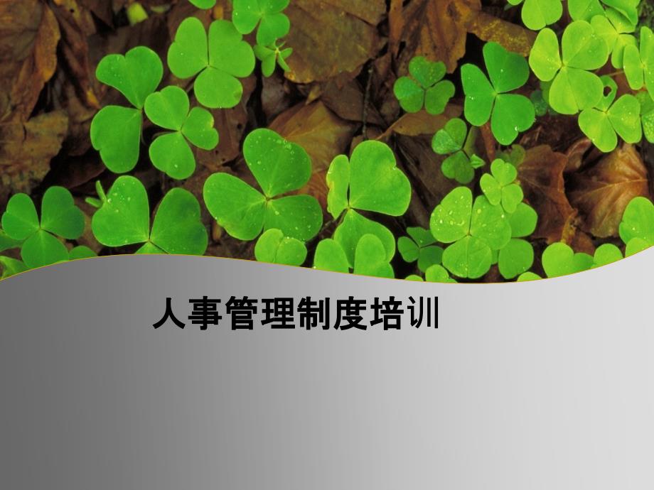 人事管理制度培訓(xùn)PPT_第1頁