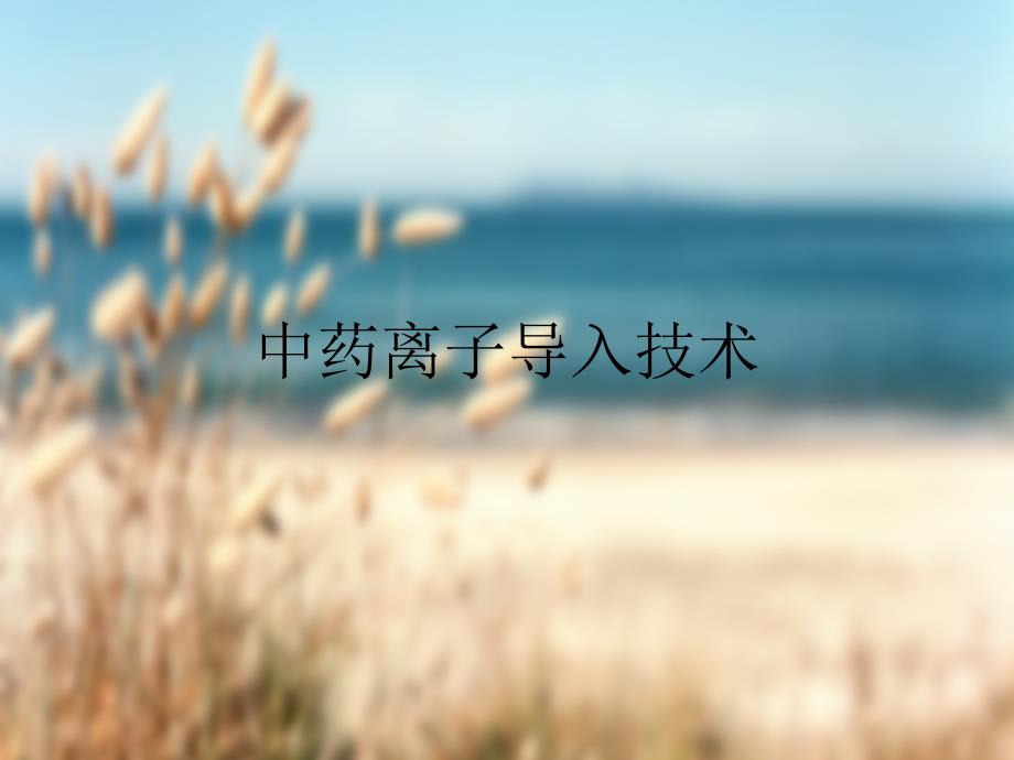 中藥離子導(dǎo)入_第1頁(yè)