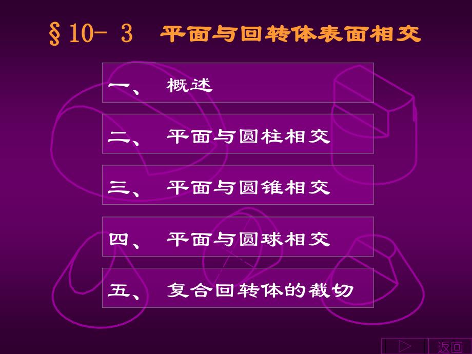 第四章第二节平面与回转体表面相交--工程图学_第1页