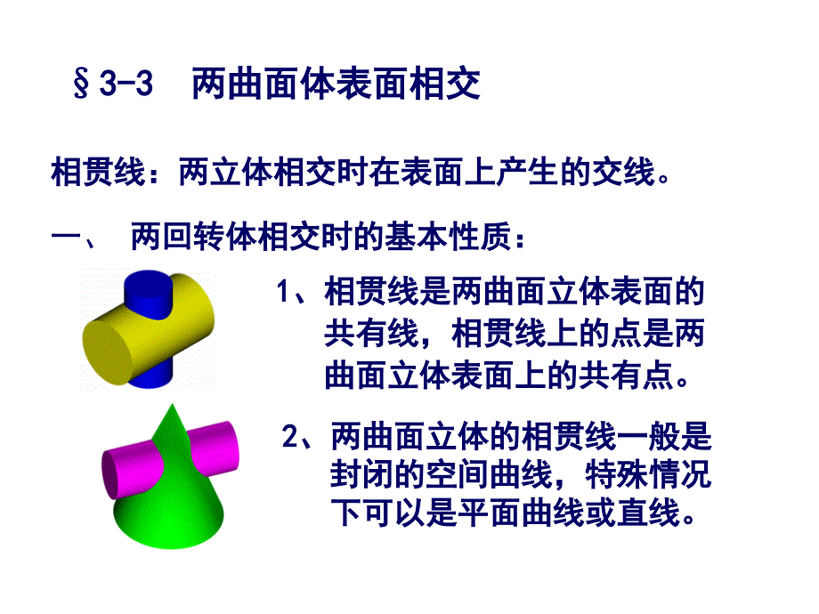 第三節(jié)兩曲面體表面相交(相貫線)_第1頁