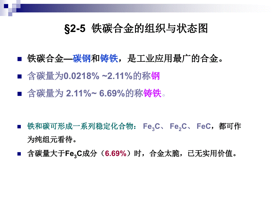 铁碳合金的相图的详细重点讲解_第1页