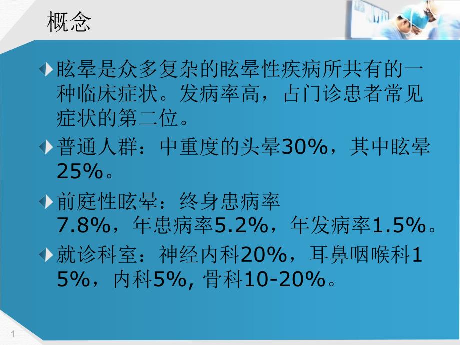 眩晕疾病诊断流程ppt课件_第1页