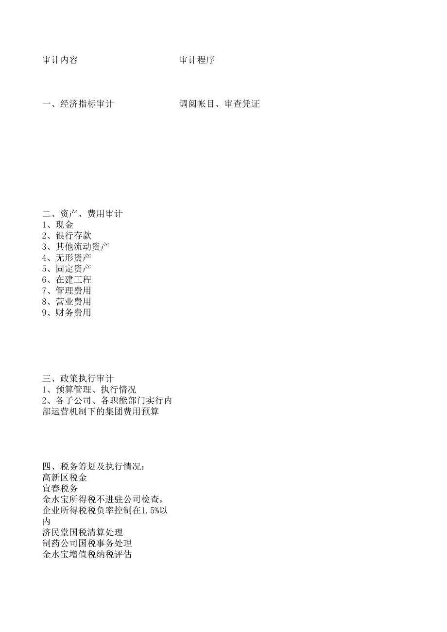 審計(jì)內(nèi)容和審計(jì)程序_第1頁(yè)