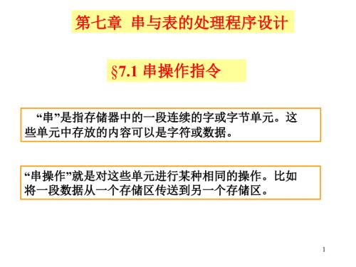 串與表的處理程序設(shè)計