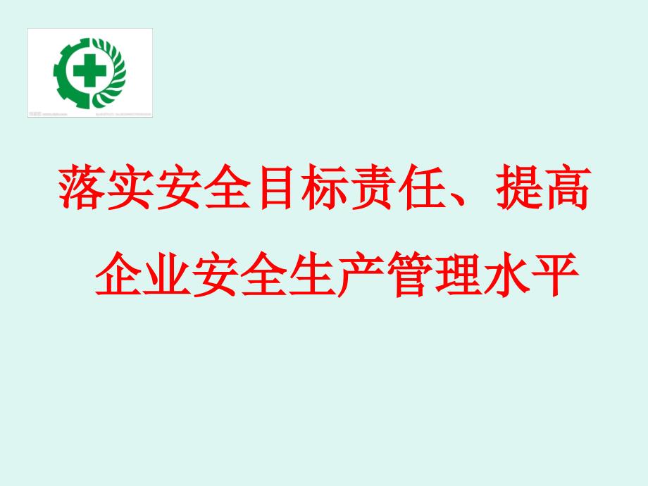 安全培训如何落实企业主体责任ppt课件_第1页