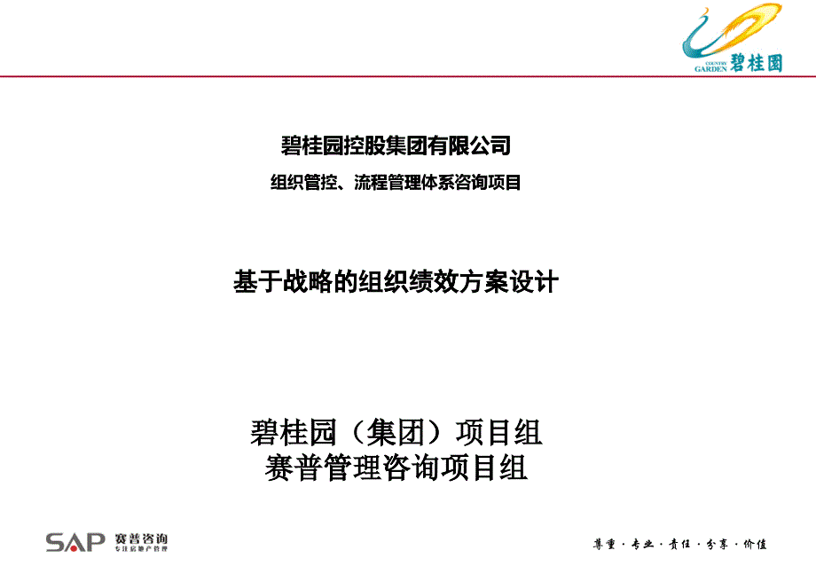 某控股集团公司基于战略的组织绩效方案设计_第1页