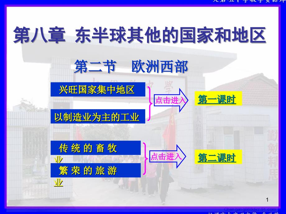 人教社七年级《地理》下册第八章《东半球其他国家和地区》第二节《欧洲西部》教学课件_第1页