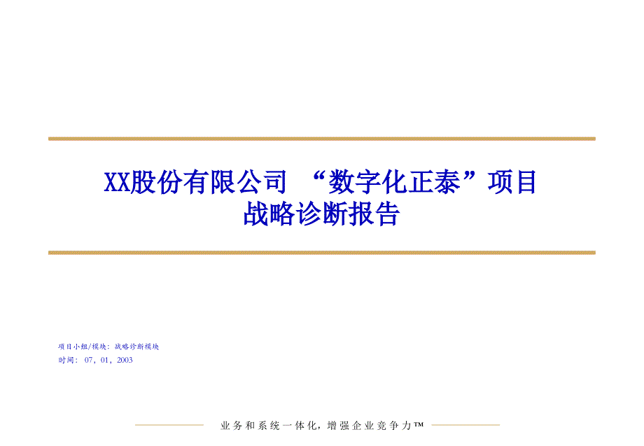 XX股份有限公司“数字化正泰”项目战略诊断报告(38)(1)_第1页