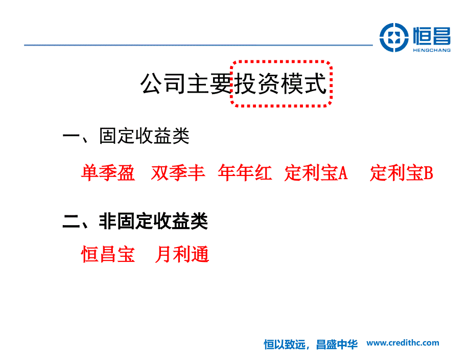 恒昌投资模式及案例分析_第1页