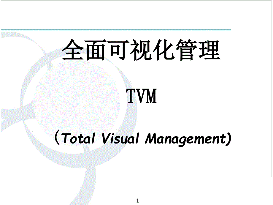 公司目视化管理手册_第1页