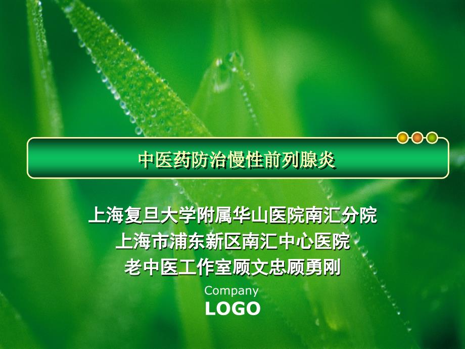 中医药防治慢性前列腺炎_第1页