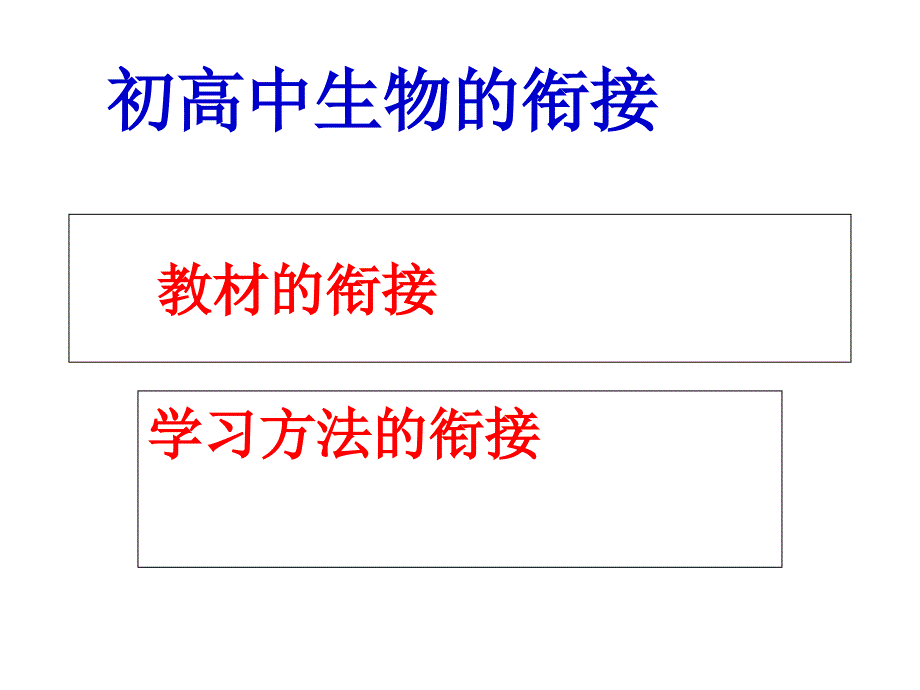 初高中生物衔接_第1页