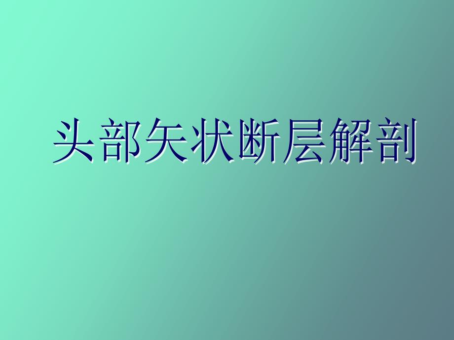 头部矢状断层解剖_第1页