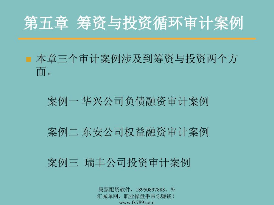 简体筹资与投资循环审计案例_第1页