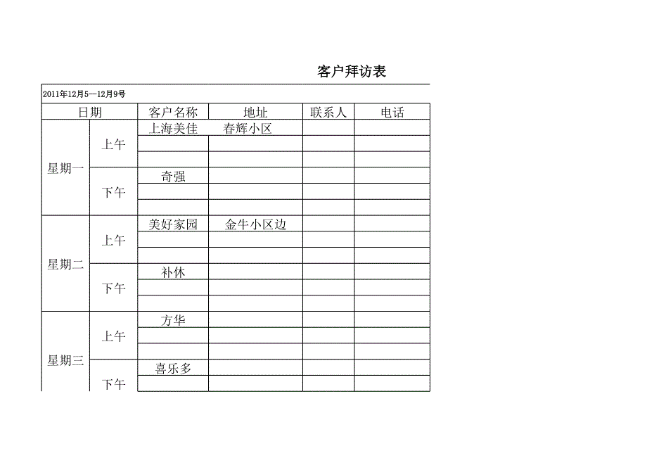 客戶拜訪5---9表_第1頁(yè)