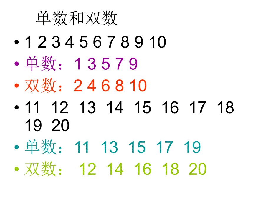 一年级上册数学期中复习_第1页