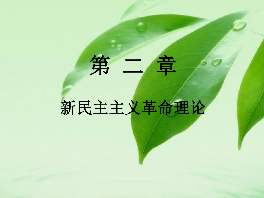 毛澤東思想和中國(guó)特色社會(huì)主義理論體系概論：第二章 新民主主義革命理論 第一節(jié)形成_第1頁(yè)