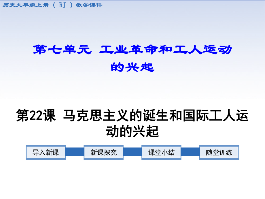 第21課 馬克思主義的誕生和國(guó)際工人運(yùn)動(dòng)的興起_第1頁(yè)