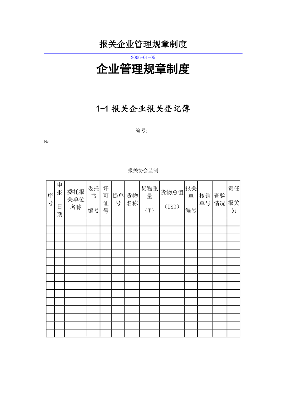 《報關(guān)管理制度》doc版.doc_第1頁