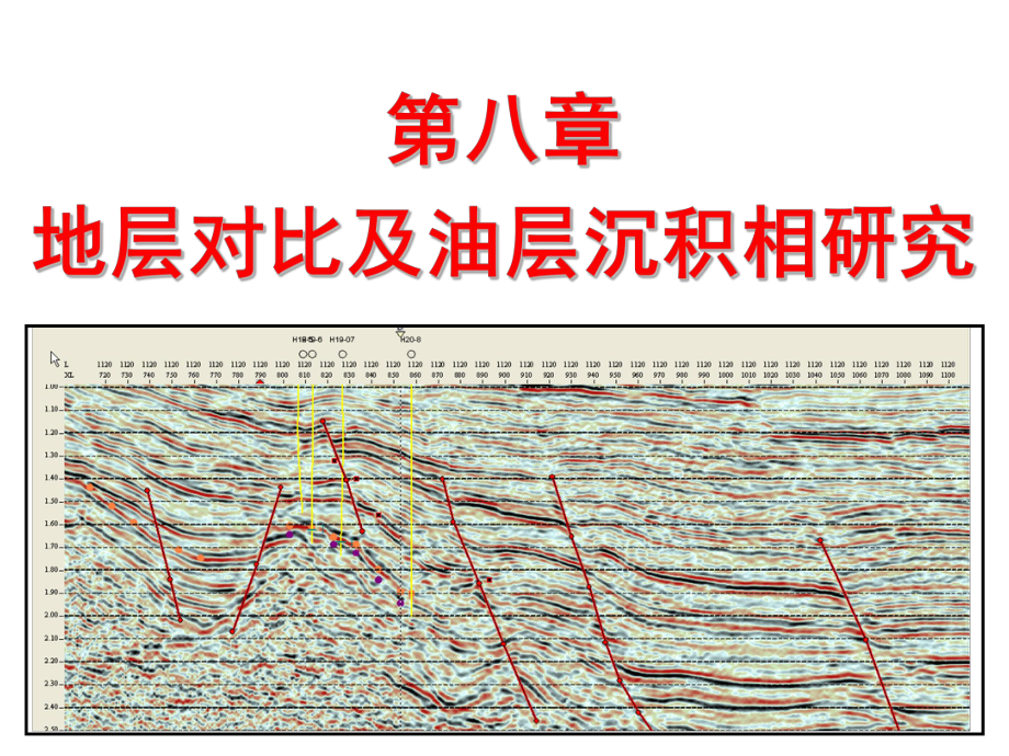 第8章-1 地層對比及油層沉積相研究油氣田開發(fā)地質(zhì)學(xué) 中國石油大學(xué) 華東_第1頁