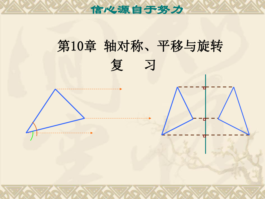 復(fù)習(xí)《平移、旋轉(zhuǎn)與軸對稱》PPT課件_第1頁