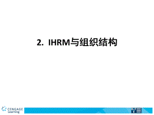 国际人力资源管理：第2章 IHRM与组织结构