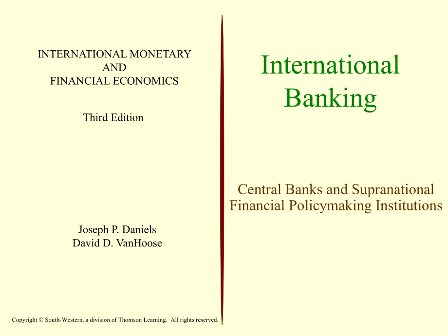 国际金融学英文课件：ch06 International Banking_第1页