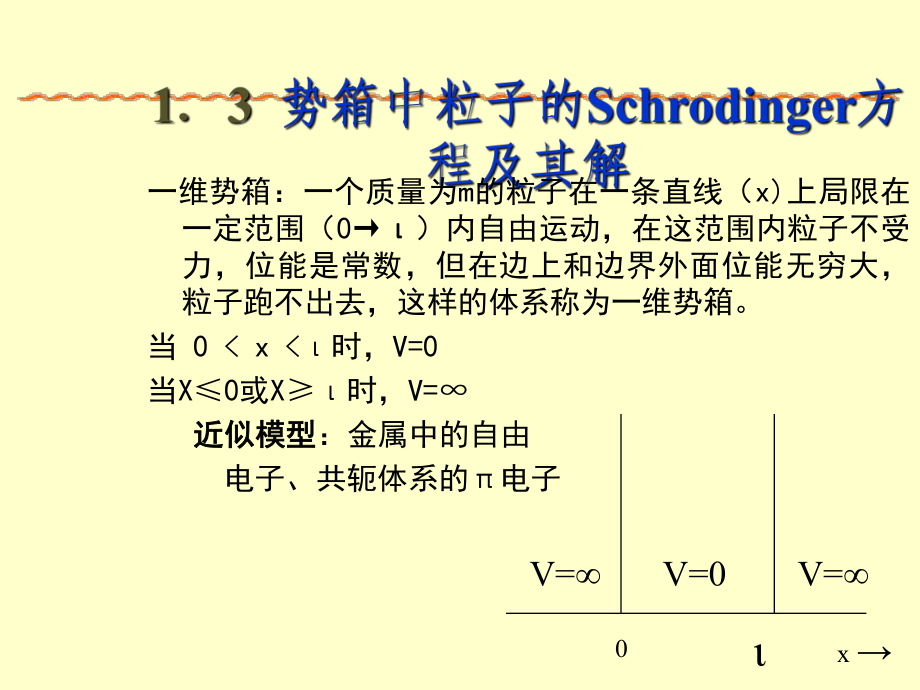 结构化学北大版第一章(4)势箱讲解PPT1250_第1页