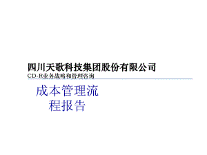 某科技集團成本管理流程報告(ppt 39頁)2