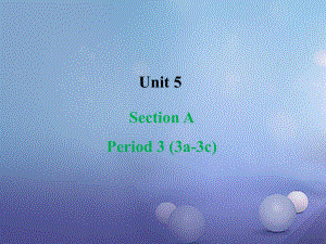 八年級(jí)英語(yǔ)上冊(cè) Unit 5 Do you want to watch a game show（第3課時(shí)）Section A（3a-3c） （新版）人教新目標(biāo)版