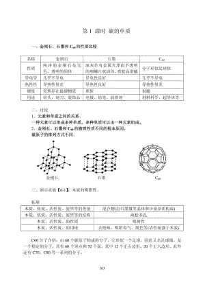 初中化學知識點總結(jié)(第六單元).doc