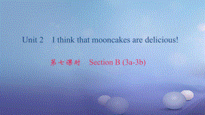 九年級(jí)英語全冊(cè) Unit 2 I think that mooncakes are delicious（第7課時(shí)）Section B（3a-3b） （新版）人教新目標(biāo)版