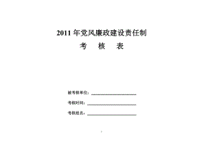 2011年黨風(fēng)廉政建設(shè)責(zé)任制考核細(xì)表2.doc