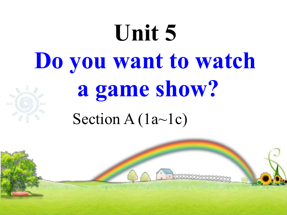 人教版英语八年级上册Unit5SectionA1a-1c_第1页