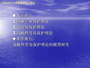 國際貿(mào)易學(xué) 第六章 貿(mào)易保護(hù)主義理論 PPT教學(xué)課件