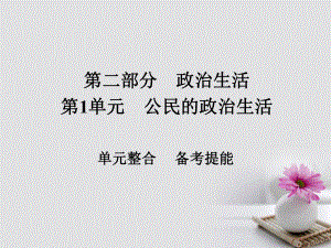政治第二部分 政治生活 第1單元 公民的政治生活單元整合