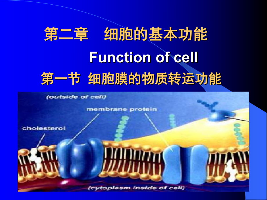 生理學課件：第二章細胞的基本功能1_第1頁