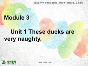 Module 3Unit 1 These ducks are very naughtyppt課件3