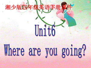 湘少版英語(yǔ)四下Unit6 Where are you goingPT課件