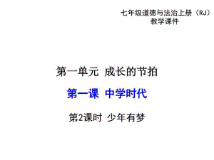 ...人教版道德與法治上冊教學課件1.2少年有夢 (共30張...