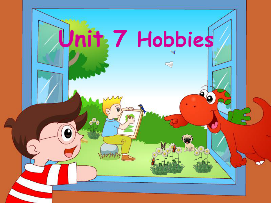 四年级下册Unit7Hobbies课件t_第1页