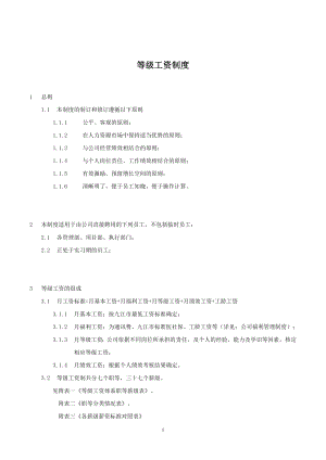 公司工資等級(jí)制度.doc