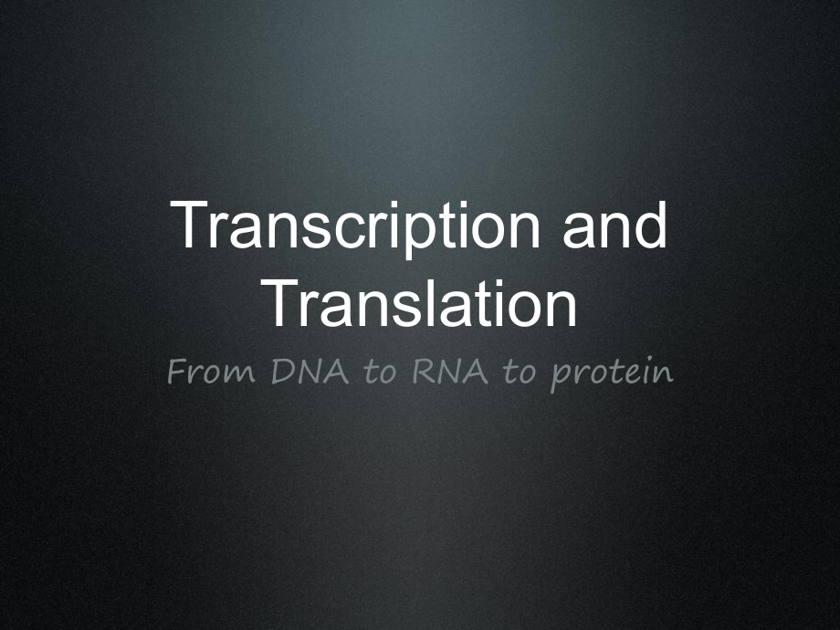 transcriptiontranslationPPT课件_第1页