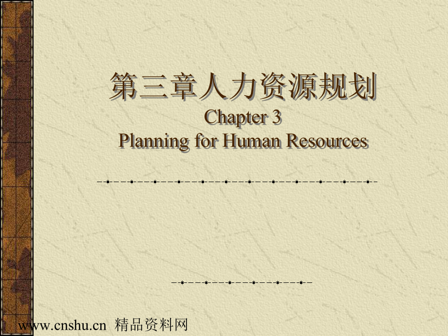 第三章人力资源规划（ppt45)_第1页