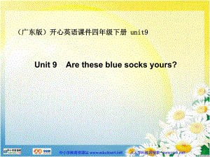 廣東版(開心)四下Unit 9 Are theseblue socks yoursppt課件3