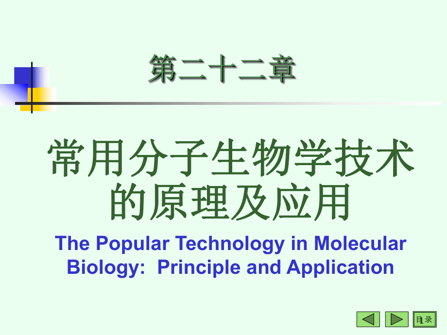 常用分子生物学技术的原理及应用文档资料_第1页