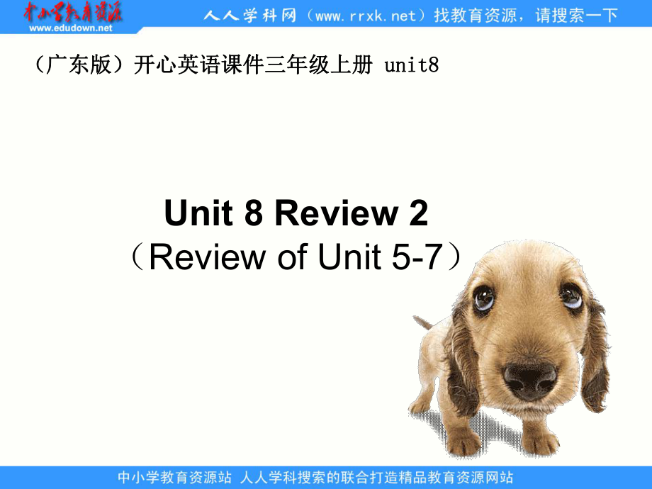 廣東版(開心三上Unit 8 Review 2ppt課件_第1頁