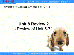 廣東版(開心三上Unit 8 Review 2ppt課件