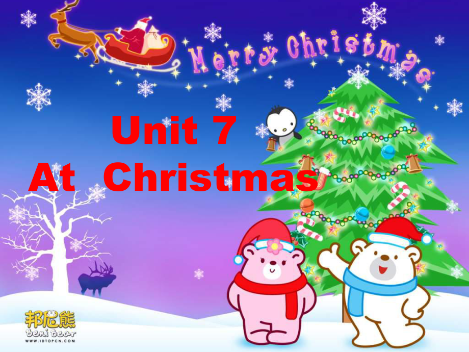 牛津蘇教六上Unit 7 At Christmas課件_第1頁