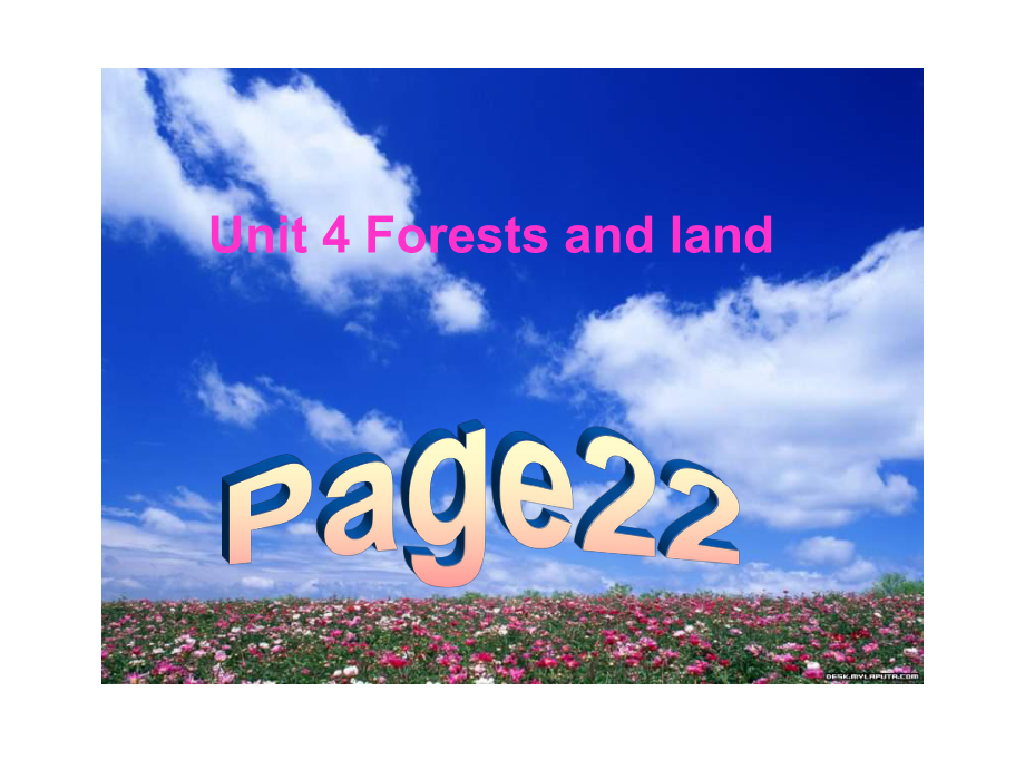 牛津沈陽版英語七下Module 1Unit 4 Forests and land課件_第1頁